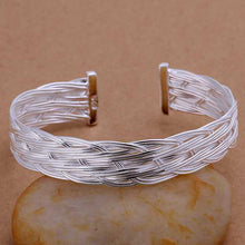 summer style silver bangles small woven women pulseras collier plastron smtb13 J4U66
