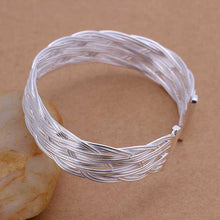 summer style silver bangles small woven women pulseras collier plastron smtb13 J4U66