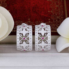 summer style silver earring cute inlaid stone stud orecchini jewellery hbe1 J4U66