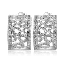 summer style silver earring cute inlaid stone stud orecchini jewellery hbe1 J4U66