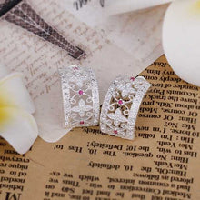 summer style silver earring cute inlaid stone stud orecchini jewellery hbe1 J4U66