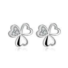 summer style silver earring cute zircon heart stud earcuff 100 hand madeball hbe37 J4U66