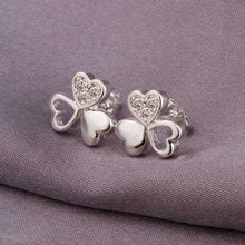summer style silver earring cute zircon heart stud earcuff 100 hand madeball hbe37 J4U66