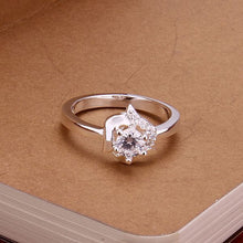 summer style silver plated engagement rings squirrel white stone prices in euros charms hbr072 J4U66