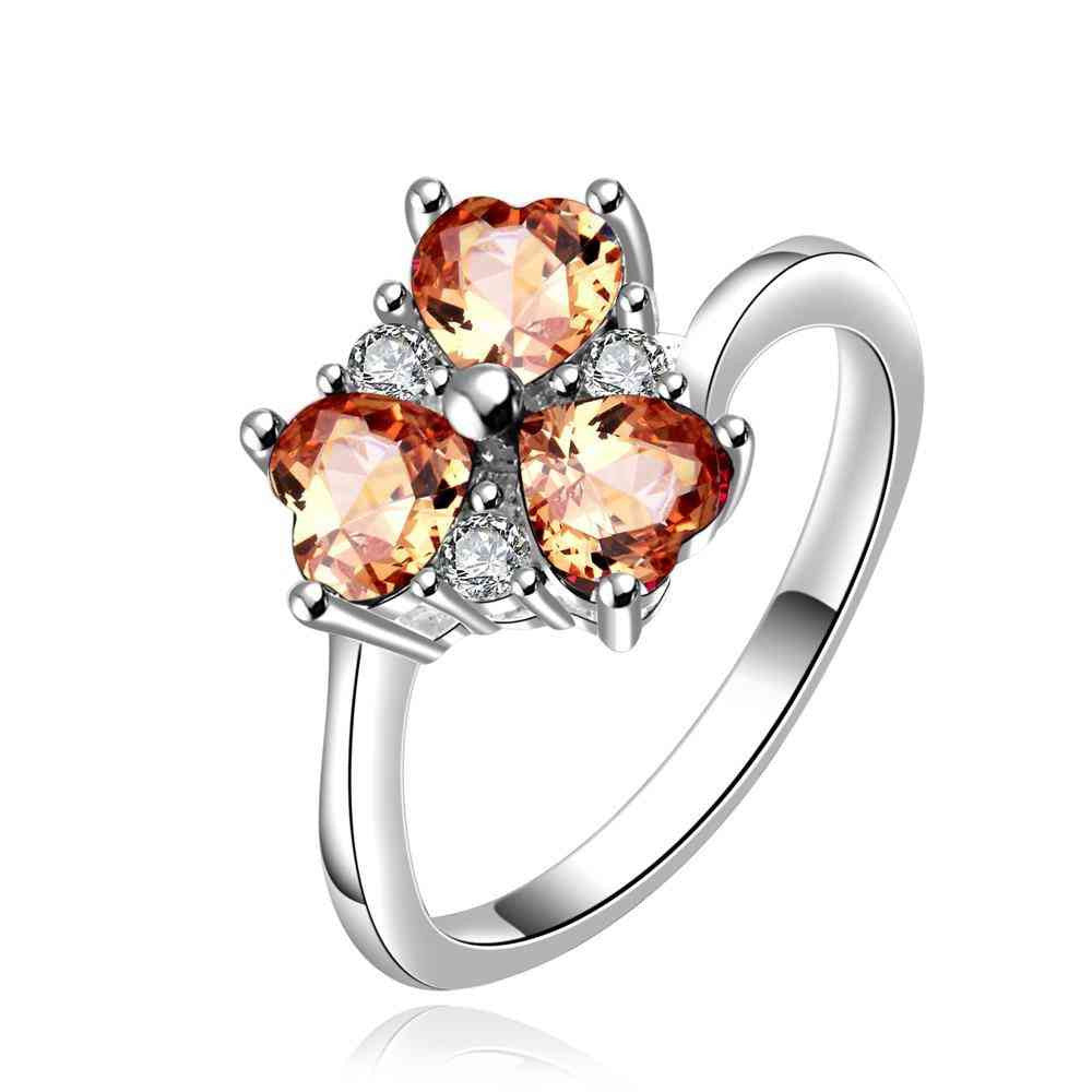 summer style silver rings for women three heart anel de ouro bijoux femme smtr40 J4U66