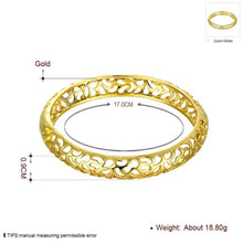 18k gold plated hollow personality pattern men bracelet charms J4U66