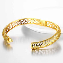 18k gold plated hollow personality pattern men bracelet charms J4U66
