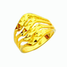 18k gold plated wedding rings four lines anel feminino wedding jewelry yhdr002 J4U66