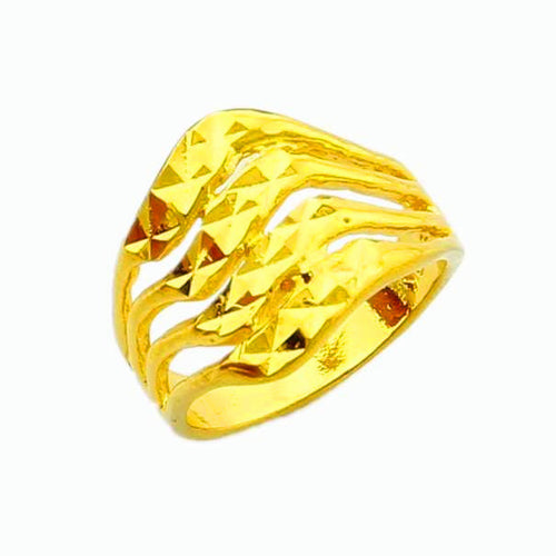 18k gold plated wedding rings four lines anel feminino wedding jewelry yhdr002 J4U66