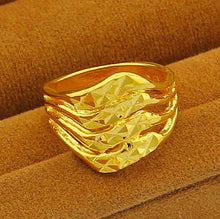 18k gold plated wedding rings four lines anel feminino wedding jewelry yhdr002 J4U66