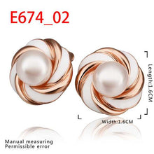 18k gp gold plated jewelry earring nickel free copper rhinestone crystal earrings chrismas gift smtpe74 J4U66