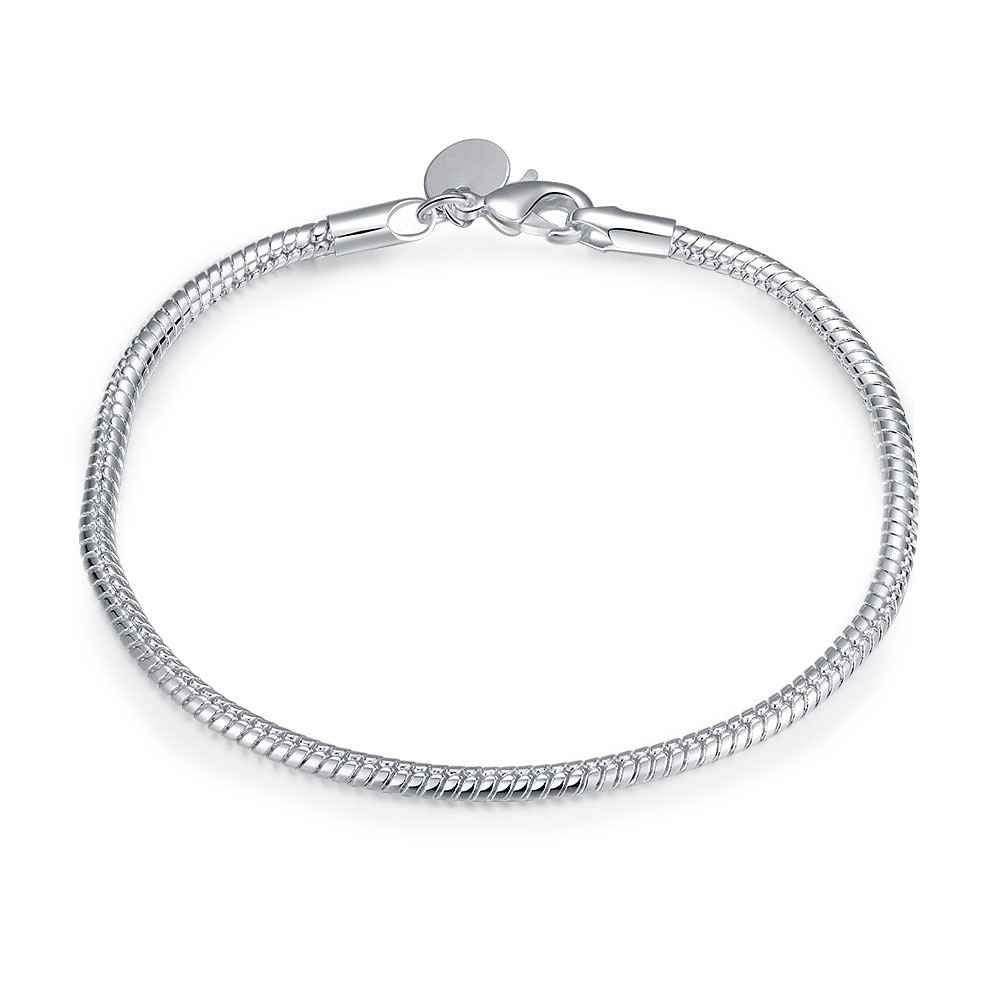 sterling silver jewelry bracelet fine bracelet smth17 J4U66