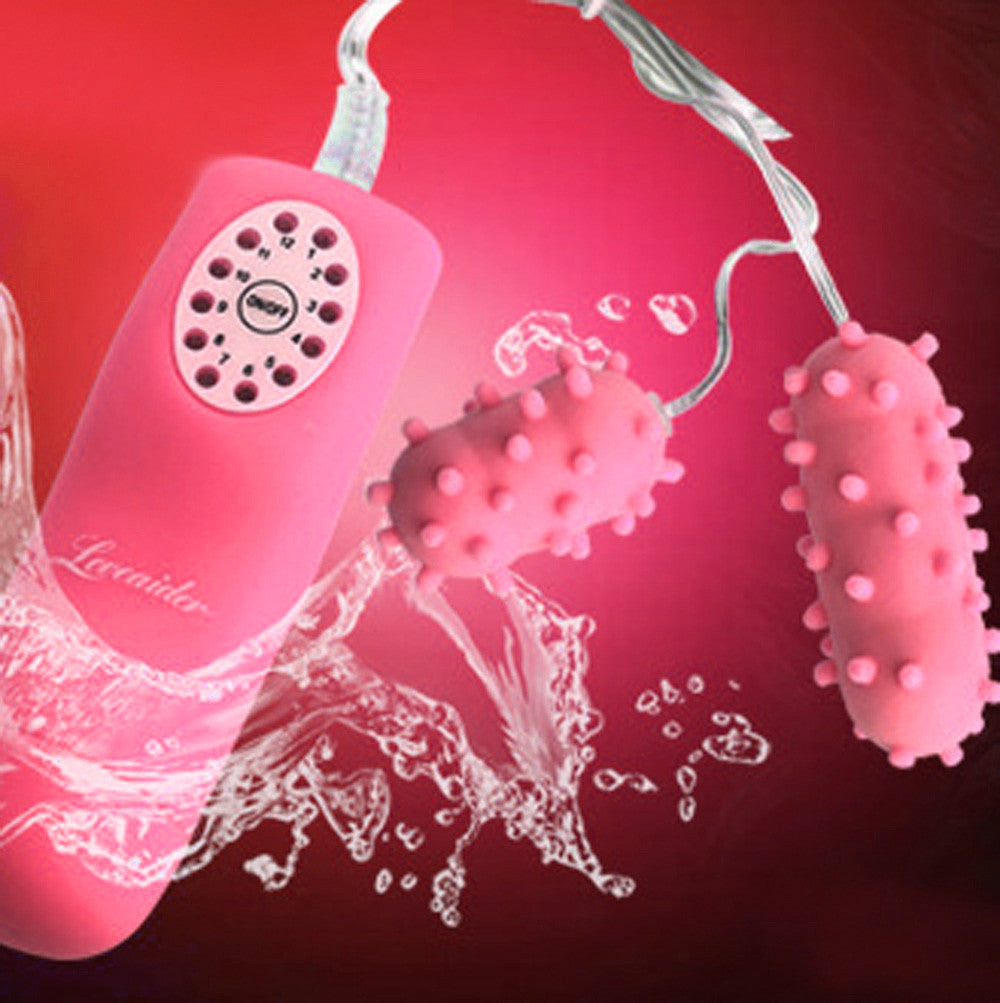 Silent G-spot stimulation Waterproof Wired Double Vibrating Eggs Vibrator Massager Sex Toys Adults Products J4U66
