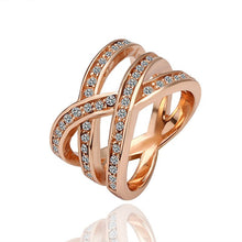 jewerly anillos 18k gp crystal mesh party wedding rings girl jewelry rings J4U66
