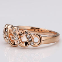 jewerly anillos 18k gp four serial party wedding rings girl jewelry rings J4U66