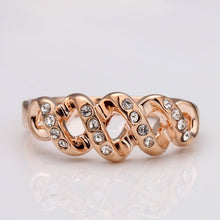 jewerly anillos 18k gp four serial party wedding rings girl jewelry rings J4U66