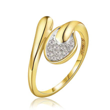 jewerly anillos 18k gp gold f drilling big party wedding rings girl jewelry rings 77 J4U66