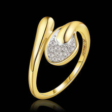 jewerly anillos 18k gp gold f drilling big party wedding rings girl jewelry rings 77 J4U66