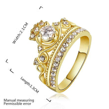 jewerly anillos 18k gp huangguan drill party wedding rings girl jewelry rings 7 J4U66
