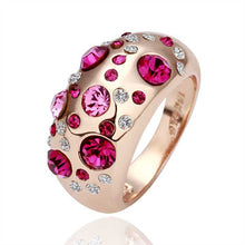 jewerly anillos 18k gp set pink auger party wedding rings girl jewelry rings 077 J4U66