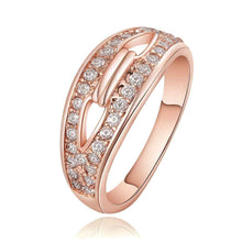 jewerly anillos 18k gp big two bridge crystal party wedding rings girl jewelry rings 7 J4U66