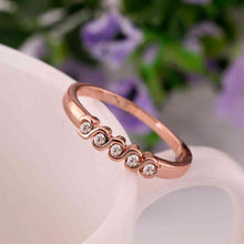 jewerly anillos 18k gp cloud rose color party wedding rings girl jewelry rings 5 J4U66