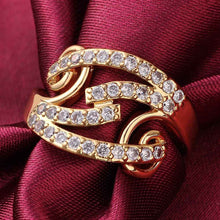 jewerly anillos 18k gp crystal red party wedding rings girl jewelry rings 70 J4U66