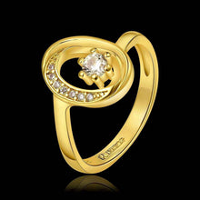 jewerly anillos 18k gp crystal in circle party wedding rings girl jewelry rings 7 J4U66