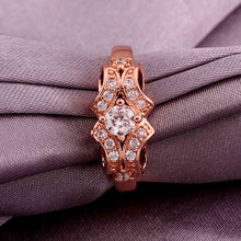 jewerly anillos 18k gp cudsd rose color party wedding rings girl jewelry rings 52 J4U66