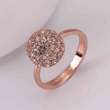 jewerly anillos 18k gp disco rose color party wedding rings girl jewelry rings 11 J4U66
