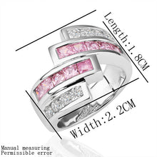 jewerly anillos 18k gp four line platinum plated party wedding rings girl jewelry rings 1 J4U66