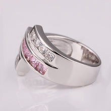 jewerly anillos 18k gp four line platinum plated party wedding rings girl jewelry rings 1 J4U66