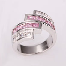 jewerly anillos 18k gp four line platinum plated party wedding rings girl jewelry rings 1 J4U66