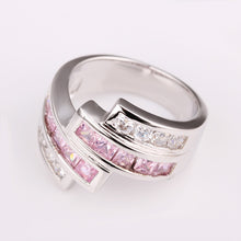 jewerly anillos 18k gp four line platinum plated party wedding rings girl jewelry rings 1 J4U66