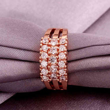 jewerly anillos 18k gp grass rose color party wedding rings girl jewelry rings 54 J4U66