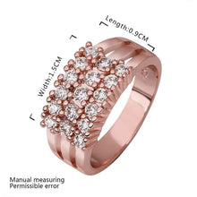 jewerly anillos 18k gp grass rose color party wedding rings girl jewelry rings 54 J4U66