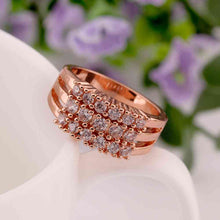 jewerly anillos 18k gp grass rose color party wedding rings girl jewelry rings 54 J4U66