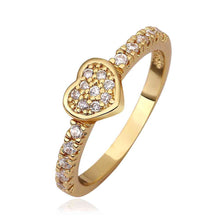 jewerly anillos 18k gp heartddd 18k color party wedding rings girl jewelry rings 57 J4U66