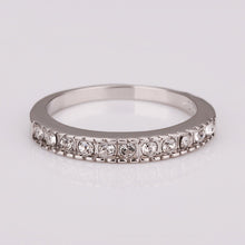 jewerly anillos 18k gp tiny crystal platinum plated party wedding rings girl jewelry rings 157 J4U66