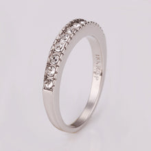 jewerly anillos 18k gp tiny crystal platinum plated party wedding rings girl jewelry rings 157 J4U66
