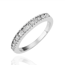 jewerly anillos 18k gp tiny crystal platinum plated party wedding rings girl jewelry rings 157 J4U66