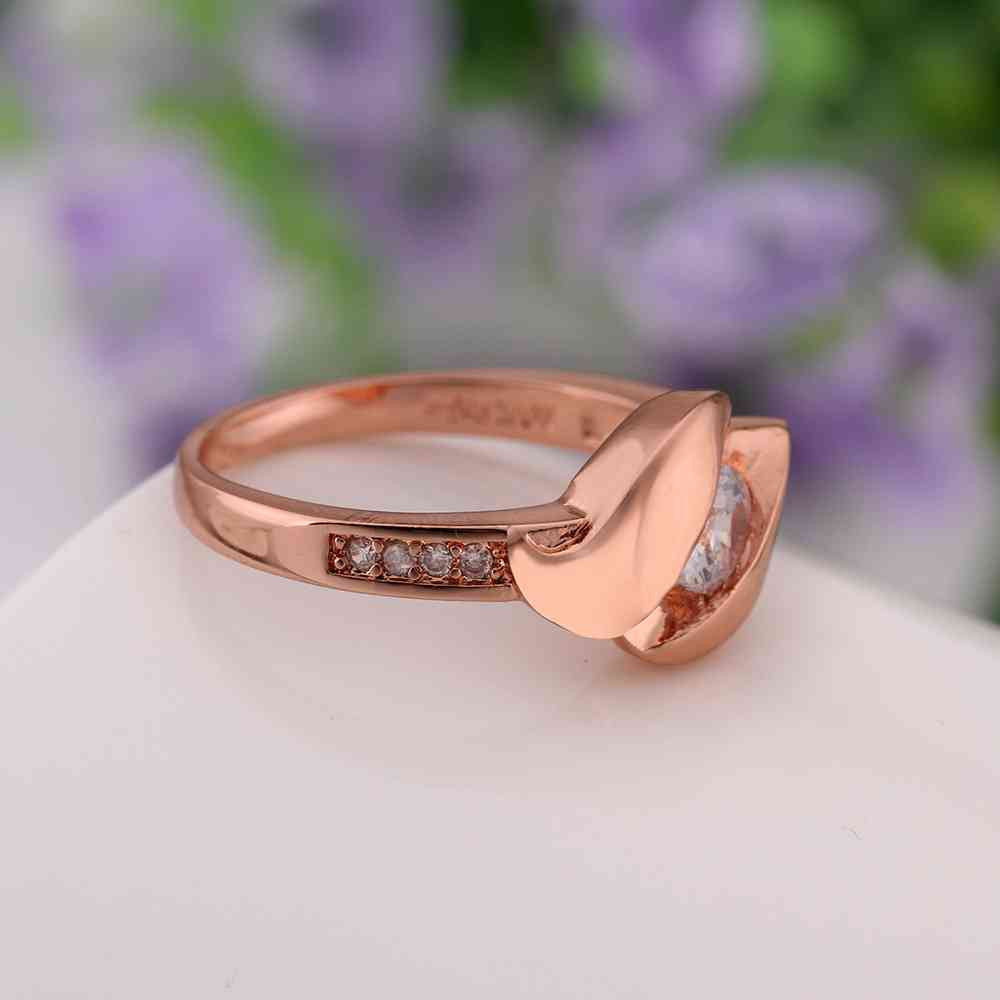 jewerly anillos 18k gp sssd rose color party wedding rings girl jewelry rings 570 J4U66