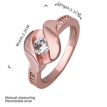 jewerly anillos 18k gp sssd rose color party wedding rings girl jewelry rings 570 J4U66
