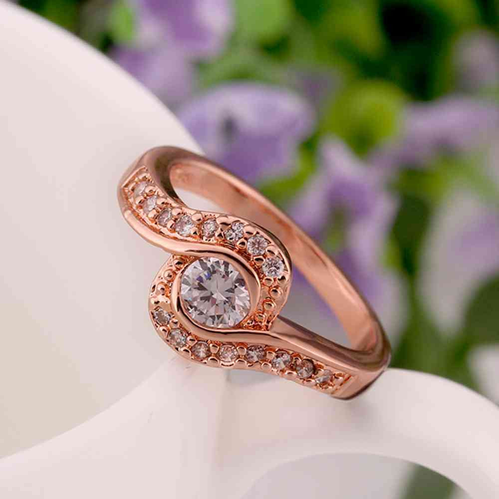 jewerly anillos 18k gp sssdes rose color party wedding rings girl jewelry rings 5 J4U66