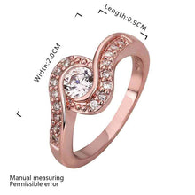 jewerly anillos 18k gp sssdes rose color party wedding rings girl jewelry rings 5 J4U66