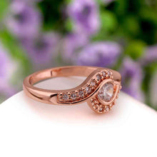 jewerly anillos 18k gp sssdes rose color party wedding rings girl jewelry rings 5 J4U66