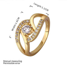 jewerly anillos 18k gp strange shape 18k color party wedding rings girl jewelry rings 53 J4U66