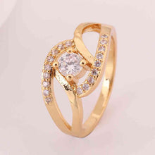 jewerly anillos 18k gp strange shape 18k color party wedding rings girl jewelry rings 53 J4U66