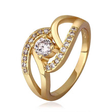 jewerly anillos 18k gp strange shape 18k color party wedding rings girl jewelry rings 53 J4U66