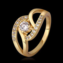 jewerly anillos 18k gp strange shape 18k color party wedding rings girl jewelry rings 53 J4U66